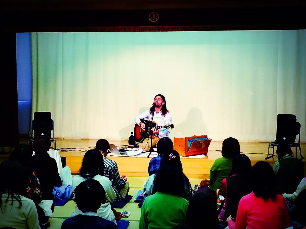 Sacred music gathering in studio space